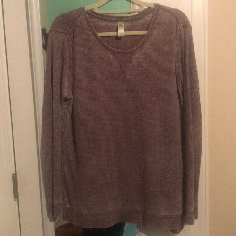 Purple Waffle Top